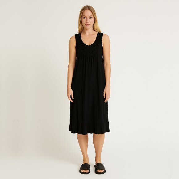 2/$30 Banana Republic Embellished Silk Petal Sleeveless Midi Dress Small #BAG7 - Picture 1 of 9